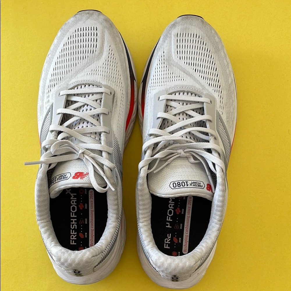 New Balance 1080 v14 Fresh Foam White Sneakers